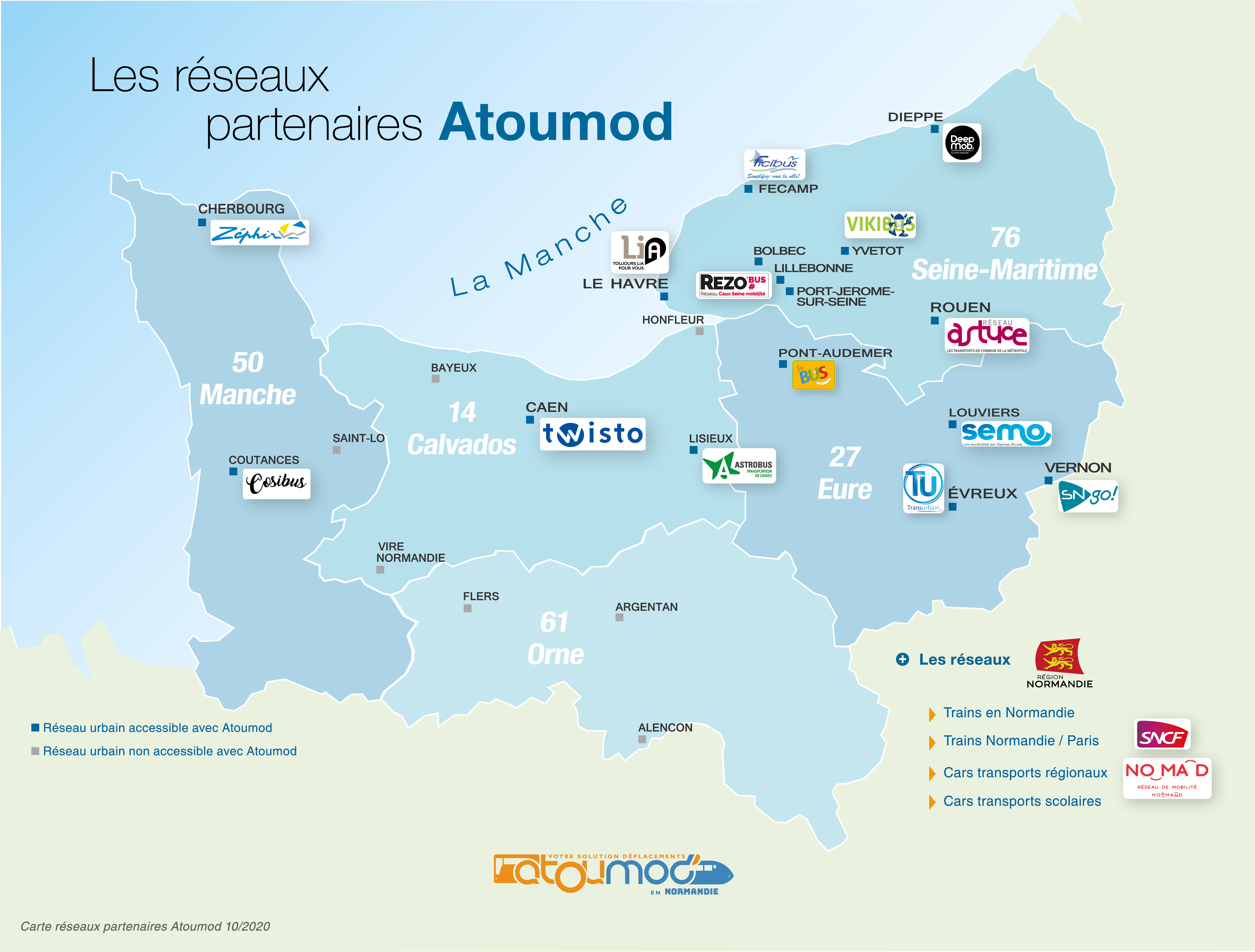 Carte réseaux partenaires Atoumod