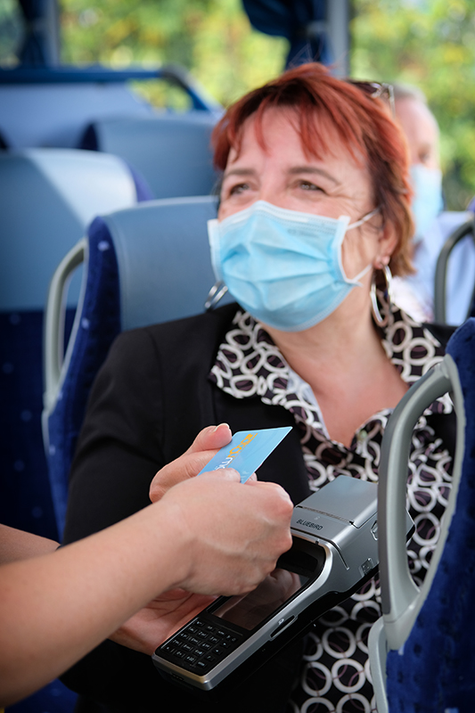 Photo d'un client en situation de contrôle